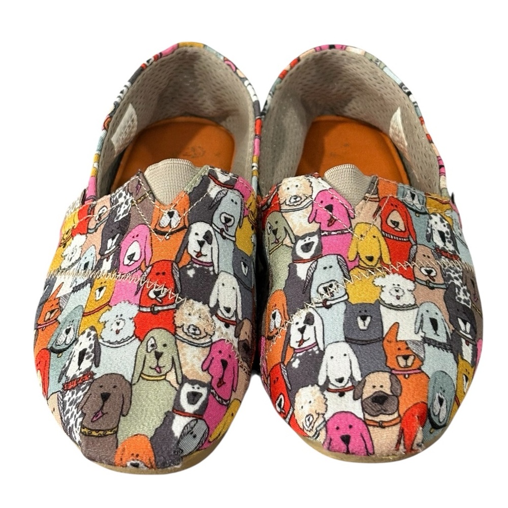Skechers BOBS Dog Print Slip On Memory Foam Shoes Size 7 - Picture 2 of 7